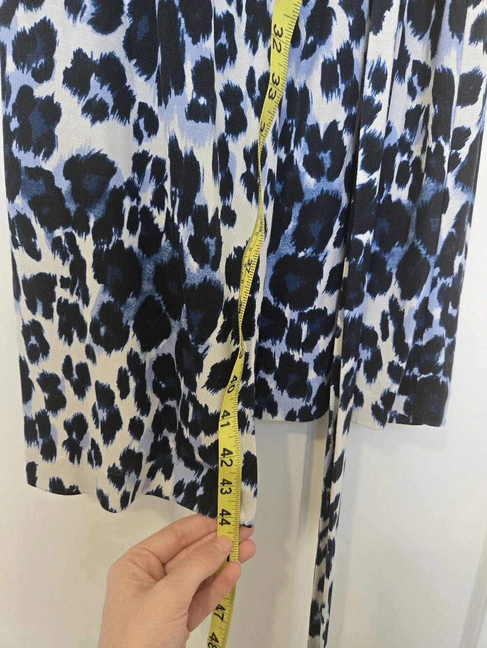Diane Von Furstenberg DVF New Julian Silk Jersey Wrap Dress Size 12 Snow Cheetah - Picture 15 of 15